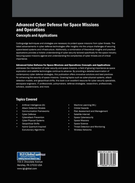 Produktbild: Advanced Cyber Defense for Space Missions and Operations