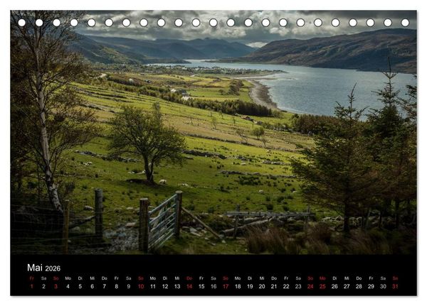 Produktbild: Die Highlands - Schottlands rauher Nordwesten (Tischkalender 2026 DIN A5 quer), CALVENDO Monatskalender