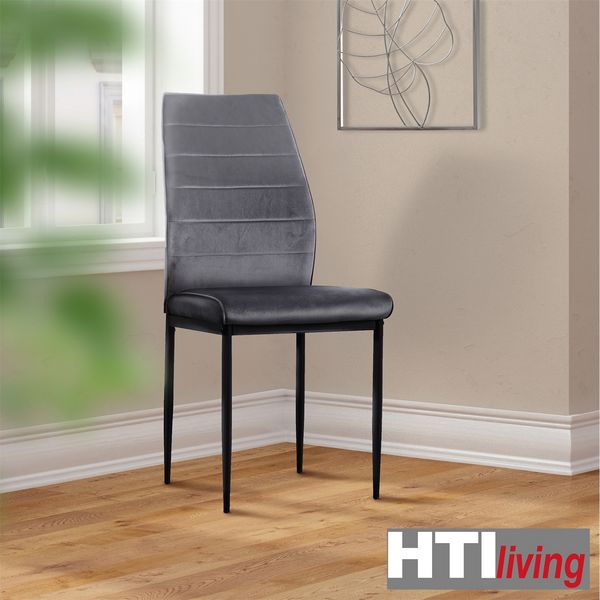 Produktbild: HTI-Living Stuhl Madison Velvet grau Stuhl Madison Velvet grau