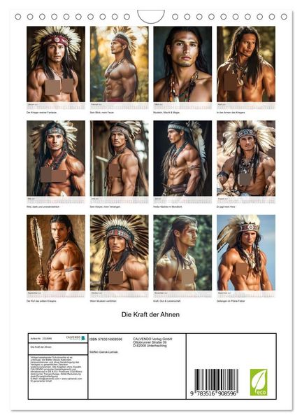 Produktbild: Die Kraft der Ahnen (Wandkalender 2027 DIN A4 hoch), CALVENDO Monatskalender