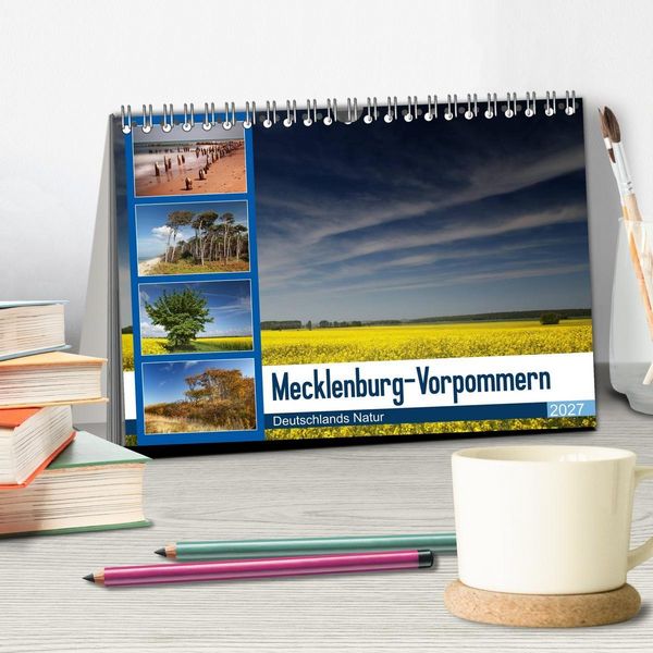 Produktbild: Mecklenburg-Vorpommern (Tischkalender 2027 DIN A5 quer), CALVENDO Monatskalender