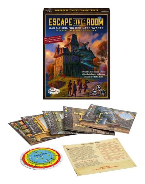 Produktbild: Ravensburger ThinkFun&reg;, Escape the Room - Das Geheimnis der Sternwarte, Partyspiel