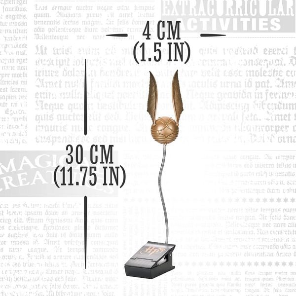 Produktbild: Harry Potter Goldener Snitch Buchlampe mit Clip-Halterung