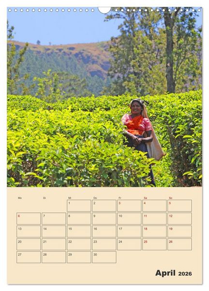 Produktbild: Sri Lanka - Terminplaner (Wandkalender 2026 DIN A3 hoch), CALVENDO Monatskalender