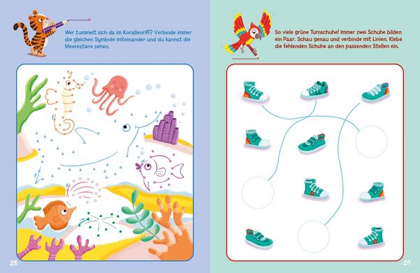 Produktbild: Sticker-R&auml;tsel f&uuml;r Kindergarten-Kids. Farben und Formen