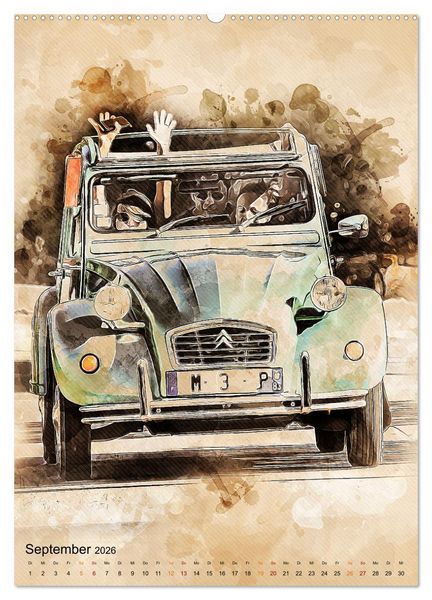 Produktbild: Die Ente - Automobil Legende (Wandkalender 2026 DIN A2 hoch), CALVENDO Monatskalender