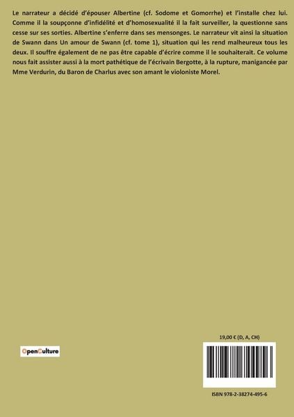 Produktbild: &Agrave; la recherche du temps perdu