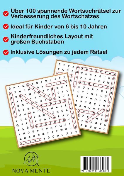 Produktbild: Wortsuchspiel R&auml;tselblock f&uuml;r Kinder von 6 bis 10 Jahren
