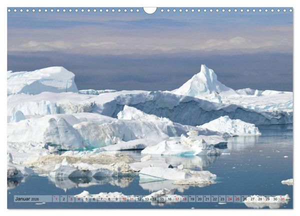 Produktbild: Gr&ouml;nland: Eisberge in der Disko Bucht (Wandkalender 2026 DIN A3 quer), CALVENDO Monatskalender
