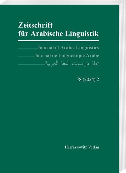 Produktbild: Zeitschrift f&uuml;r Arabische Linguistik 78 (2024/2)