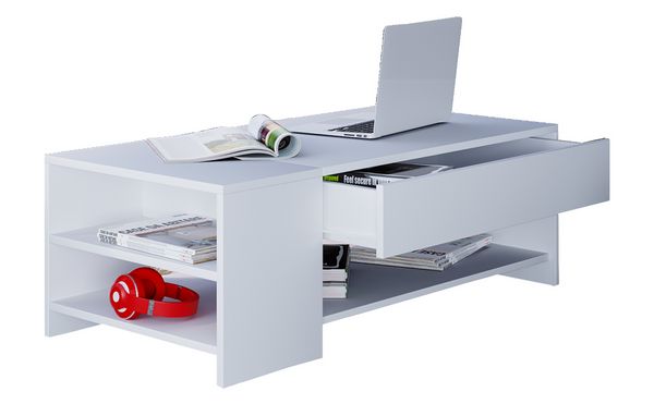 Produktbild: Holz Sofatisch Couchtisch Schublade Tindus