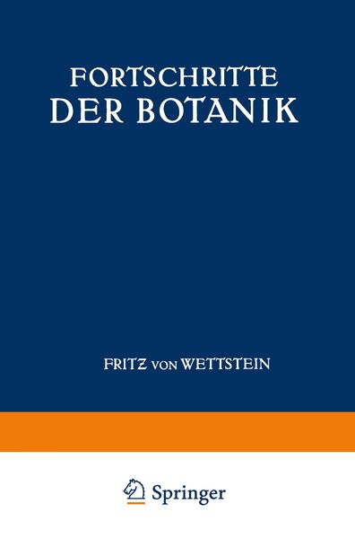 Fortschritte der Botanik, Taschenbuch von Fritz Wettstein, Springer Berlin, 9783642905711