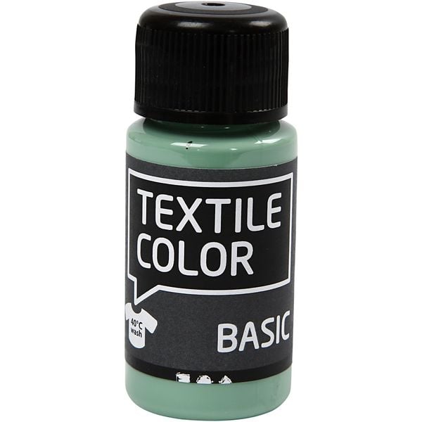 Creativ Company Textilfarbe, Seegrün, 50 ml, 1 Fläschchen