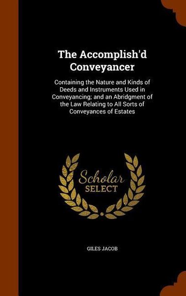 Produktbild: The Accomplish'd Conveyancer