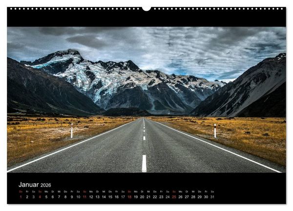Produktbild: Neuseelands Landschaften (hochwertiger Premium Wandkalender 2026 DIN A2 quer), Kunstdruck in Hochglanz