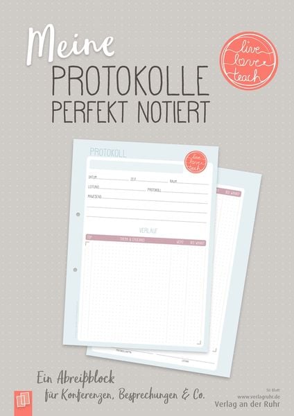 Meine Protokolle perfekt notiert, Nonbook von Redaktionsteam Verlag an der Ruhr, Verlag an der Ruhr, 978-3-8346-4426-8