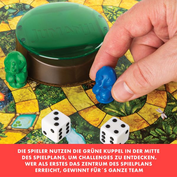 Produktbild: Spin Master Games - Jumanji - das actiongeladene Familienspiel f&uuml;r 2&ndash;4 mutige Abenteurer ab 8 Jahren