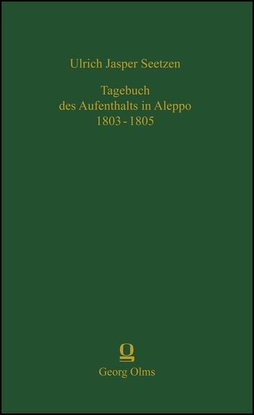 Produktbild: Tagebuch des Aufenthalts in Aleppo 1803-1805