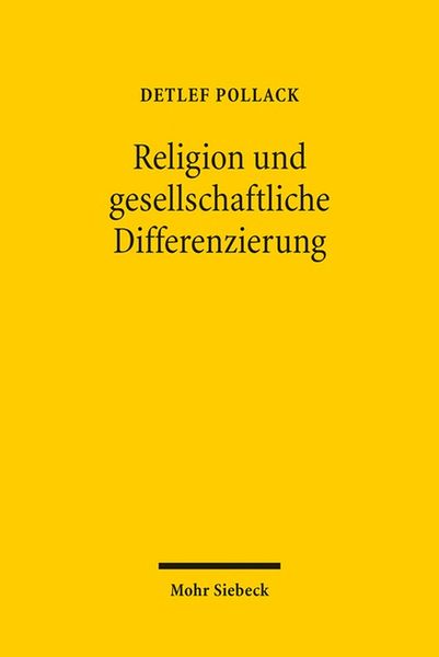 Produktbild: Religion und gesellschaftliche Differenzierung