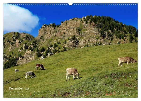 Produktbild: Urlaub auf der Seiser Alm (Wandkalender 2026 DIN A2 quer), CALVENDO Monatskalender
