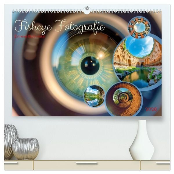 Produktbild: Fisheye Fotografie (hochwertiger Premium Wandkalender 2026 DIN A2 quer), Kunstdruck in Hochglanz