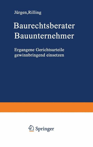 Produktbild: Baurechtsberater Bauunternehmer