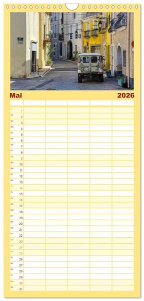 Produktbild: Familienplaner 2026 - Marseillan - Schmuckst&uuml;ck am Bassin de Thau mit 5 Spalten (Wandkalender, 21 x 45 cm) CALVENDO
