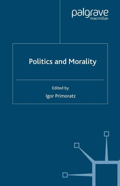 Produktbild: Politics and Morality