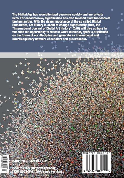 Produktbild: International Journal for Digital Art History: Issue 1, 2015