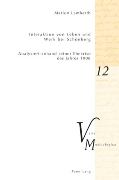 Produktbild: Interaktion von Leben und Werk bei Sch&ouml;nberg