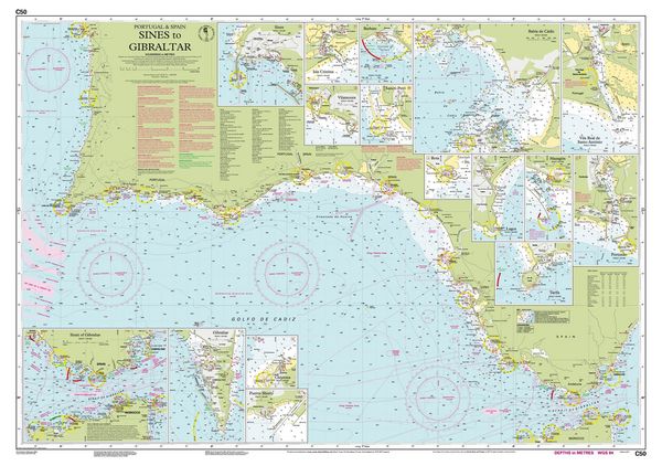 Produktbild: C50 Sines to Gibraltar, Imray Chart