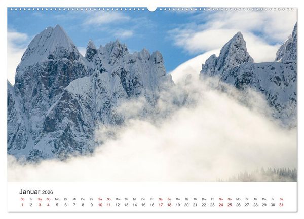 Produktbild: Emotionen der Berge (hochwertiger Premium Wandkalender 2026 DIN A2 quer), Kunstdruck in Hochglanz