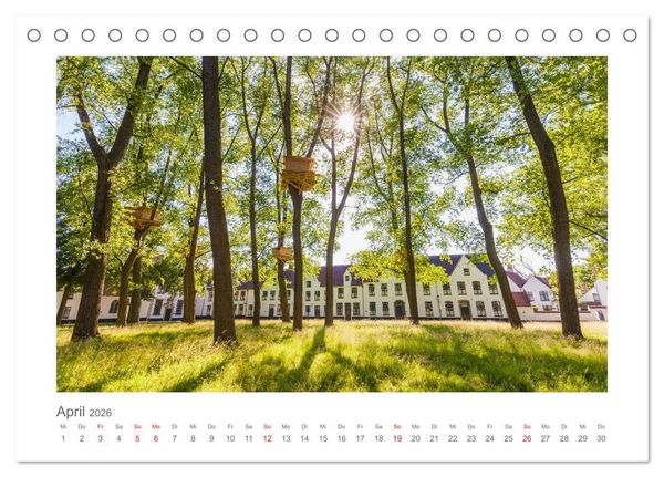 Produktbild: Br&uuml;ssel und Flandern Impressionen (Tischkalender 2026 DIN A5 quer), CALVENDO Monatskalender