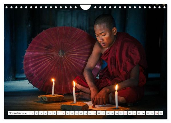 Produktbild: WUNDERVOLLES BAGAN (Wandkalender 2026 DIN A4 quer), CALVENDO Monatskalender