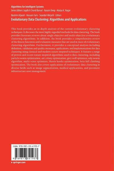 Produktbild: Evolutionary Data Clustering: Algorithms and Applications