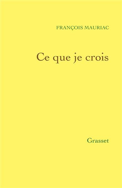 Produktbild: Ce que je crois