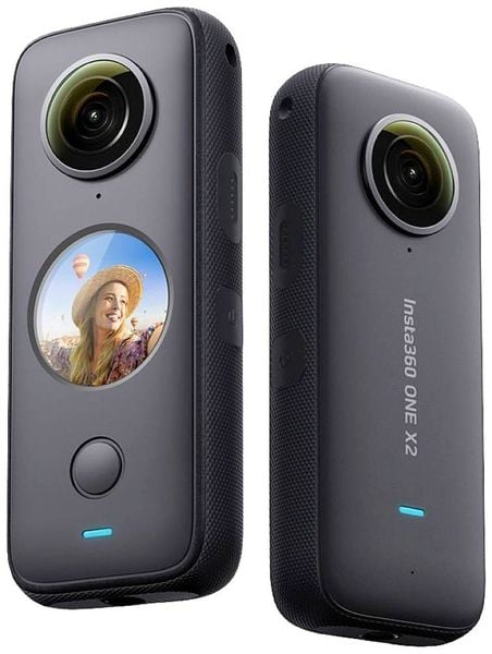 Insta360 ONE X2 Action Cam 360°, Zeitraffer, Wasserfest