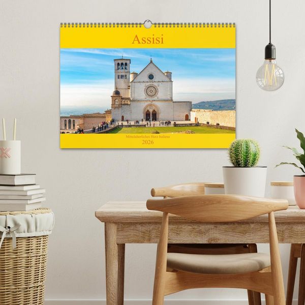 Produktbild: Assisi - Mittelalterliches Herz Italiens (Wandkalender 2026 DIN A3 quer), CALVENDO Monatskalender