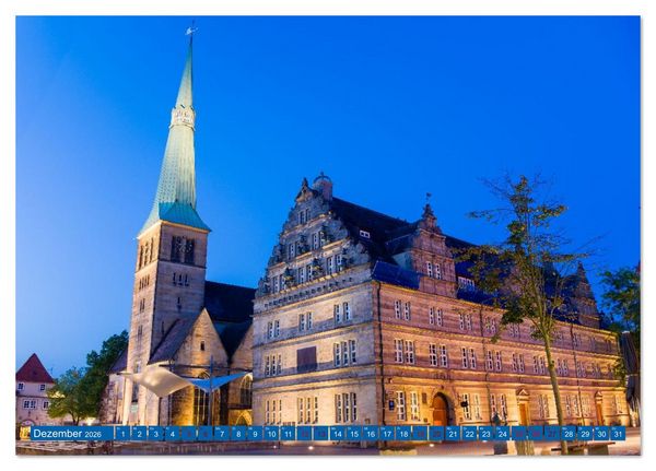 Produktbild: Die Obere Weser - von Bad Karlshafen bis Hameln (Tischkalender 2026 DIN A5 quer), CALVENDO Monatskalender