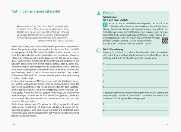 Produktbild: Lifestyle Schlank! Selbstcoaching statt Di&auml;t mit Coaching- und Audio&uuml;bungen.