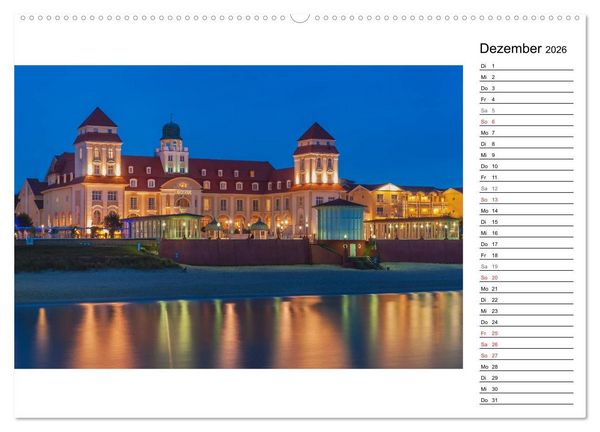 Produktbild: Ostseebad Binz &ndash; Zeit f&uuml;r Erholung (Wandkalender 2026 DIN A2 quer), CALVENDO Monatskalender