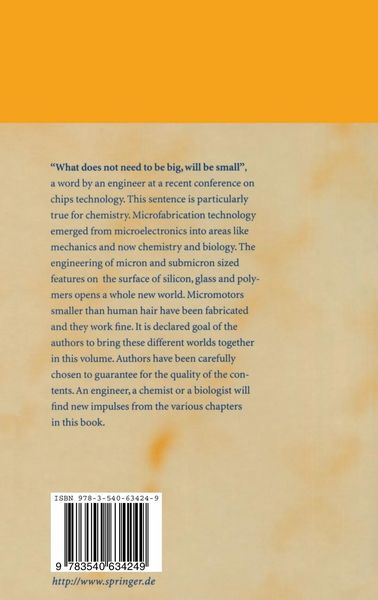 Produktbild: Microsystem Technology in Chemistry and Life Sciences