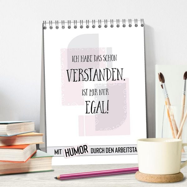 Produktbild: Mit Humor durch den Arbeitstag (Tischkalender 2026 DIN A5 hoch), CALVENDO Monatskalender