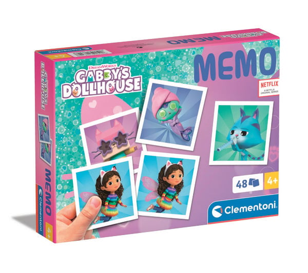 Produktbild: Kinderspiel Gabby's Dollhouse Memo Kompakt mit 48 Karten