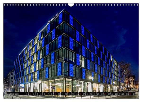 Produktbild: Stuttgart - Blue City Lights (Wandkalender 2026 DIN A3 quer), CALVENDO Monatskalender