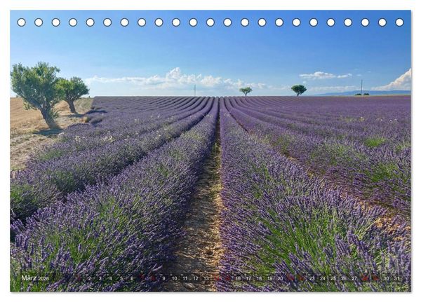 Produktbild: Lavendel. Der Duft der Provence (Tischkalender 2026 DIN A5 quer), CALVENDO Monatskalender