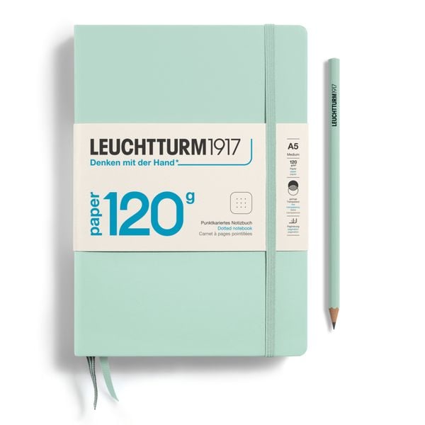 Produktbild: LEUCHTTURM1917 Notizbuch Medium (A5), EDITION 120, Hardcover, 203 num. Seiten, Mint Green, dotted