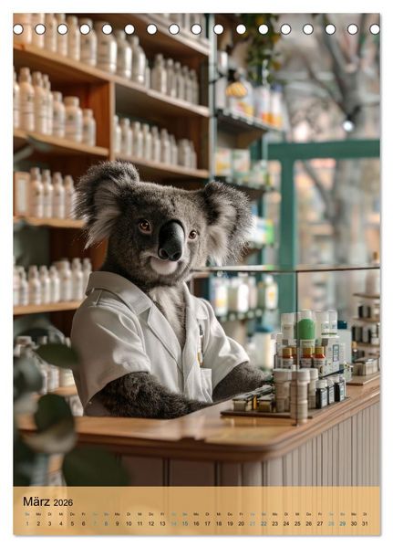 Produktbild: Der tierisch lustige Apotheker-Kalender (Tischkalender 2026 DIN A5 hoch), CALVENDO Monatskalender