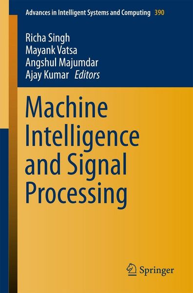 Produktbild: Machine Intelligence and Signal Processing
