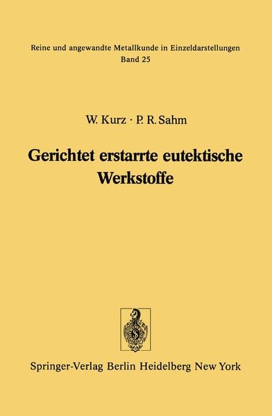Produktbild: Gerichtet erstarrte eutektische Werkstoffe